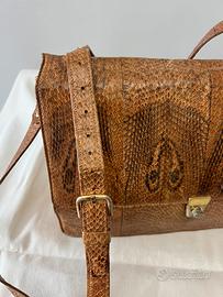 Borsa a Tracolla Vintage in Vero Pitone