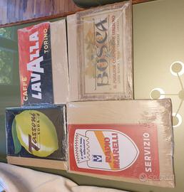Lotto 4 Targhe Pubblicitarie Vintage Hachette Sigi