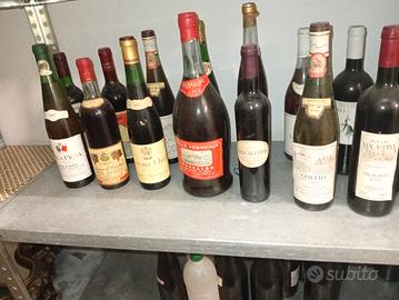 bottiglie vino vintage 