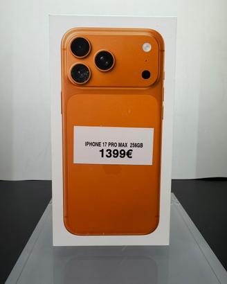 IPHONE 17 PRO MAX 256gb COSMIC ORANGE NUOVO PROMO