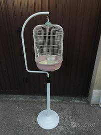 Gabbia canarini con supporto