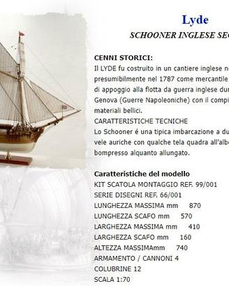Modello nave in legno da costruire
