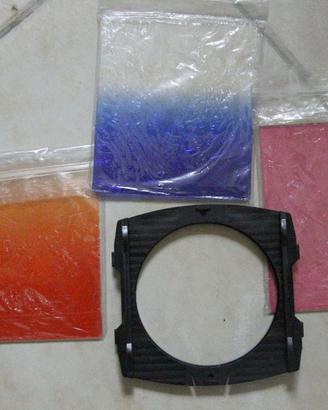 Tre filtri colorati standard Cockin "P"