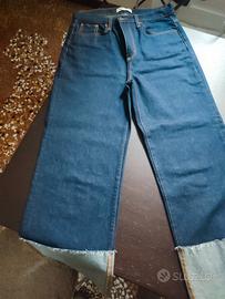 Jeans Blue scuro risvolto Zara