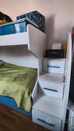 Letto a castello con scale