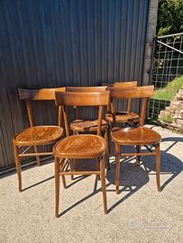 Set di 5 Sedie Vintage Thonet, Anni '50