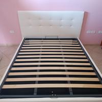 letto contenitore con materasso 700 molle ortopedi