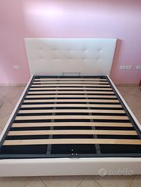 letto contenitore con materasso 700 molle ortopedi