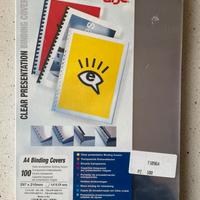 100 copertine trasparenti per brochure rilegate