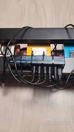 pedaliera chitarra in metallo + alimentatore