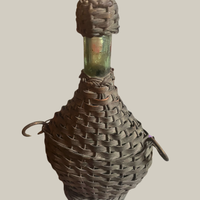 Damigiana in vetro con rivestimento in vimini