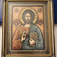 Icona bulgara ortodossa Cristo Pantocratore