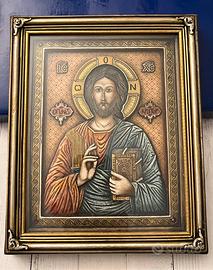 Icona bulgara ortodossa Cristo Pantocratore