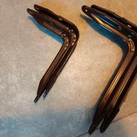 Staffe in metallo per mensole -set da 4