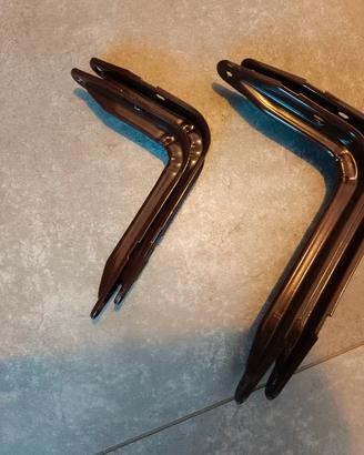 Staffe in metallo per mensole -set da 4