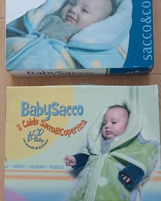 copertine neonato baby sacco nuove