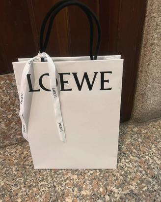 Sacchetto carta shopping bag Loewe + nastrino