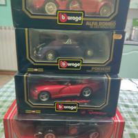 Burago Solido 1:18 Alfa 8c Porsche coca cola viper