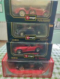 Burago Solido 1:18 Alfa 8c Porsche coca cola viper