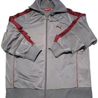 Felpa Puma Grigia Rossa - Taglia L Unisex Ottime