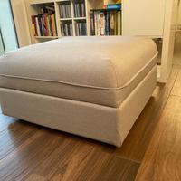 Pouf contenitore in stoffa 80x80 come nuovo