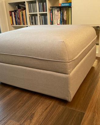Pouf contenitore in stoffa 80x80 come nuovo