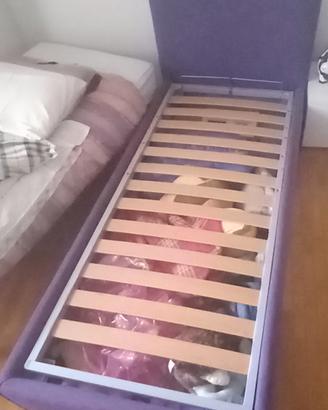 Letto singolo contenitore + materasso