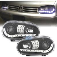 FARI VOLKSWAGEN VW GOLF 4 LUCE DIURNA LED FONDO NE