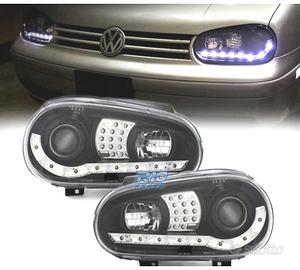 FARI VOLKSWAGEN VW GOLF 4 LUCE DIURNA LED FONDO NE