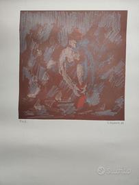 Litografia artista Vittorio Viviani