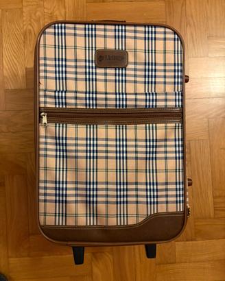 Valigia trolley vintage Listrop – Fantasia Tartan