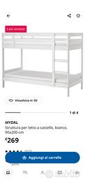 Letto castello Ikea Mydal 