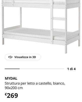 Letto castello Ikea Mydal 