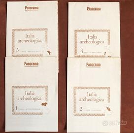 Italia archeologica - 4 mappe e 4 opuscoli - 1969