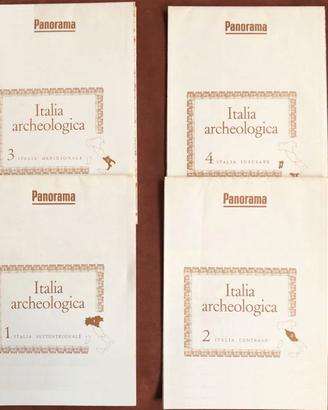Italia archeologica - 4 mappe e 4 opuscoli - 1969
