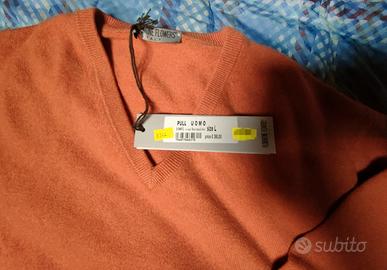 Pullover uomo 100% Cashmere made in Italy 