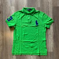 Ralph Lauren uomo TG L Slim polo big pony verde