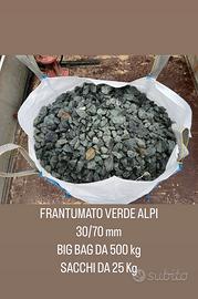 FRANTUMATO VERDE ALPI 30/70 mm BIG BAG O SACCHETTI