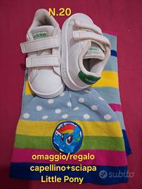 scarpa Snekers Adidas Advantage n20 + sciarpa capo