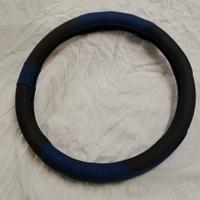 COPRIVOLANTE AUTO  NERO AZZURRO