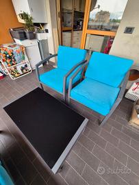 poltrone da esterno con tavolino