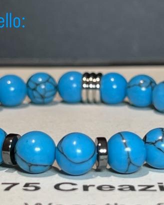 Bracciale artigianale modello Abisso Marino