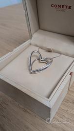 Collana Comete gioielli GLB 271 doppio cuore