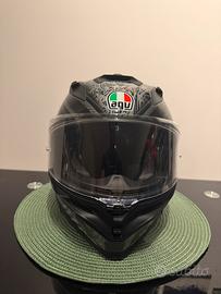 K7 MPLK DAMASCUS BLACK/SILVER -CASCO MOTO