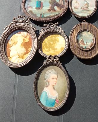 Lotto di miniature  antiche