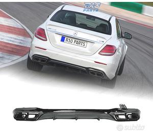DIFFUSORE MERCEDES W213 16-20 LOOK AMG E63 NERO LU