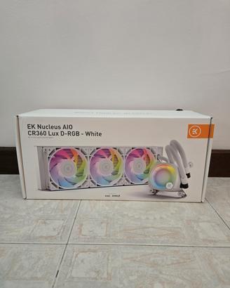 Dissipatore EK Nucleus AIO CR360 Lux D-RGB - White