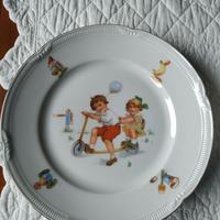 Piattino "Bavaria" Ceramica Vintage Bambini
