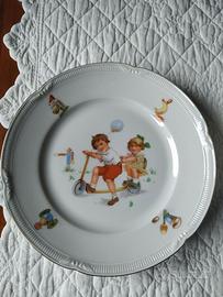 Piattino "Bavaria" Ceramica Vintage Bambini