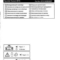 BARRE POSRTATUTTO PER TUSCON USATO UNA SOLA VOLTA